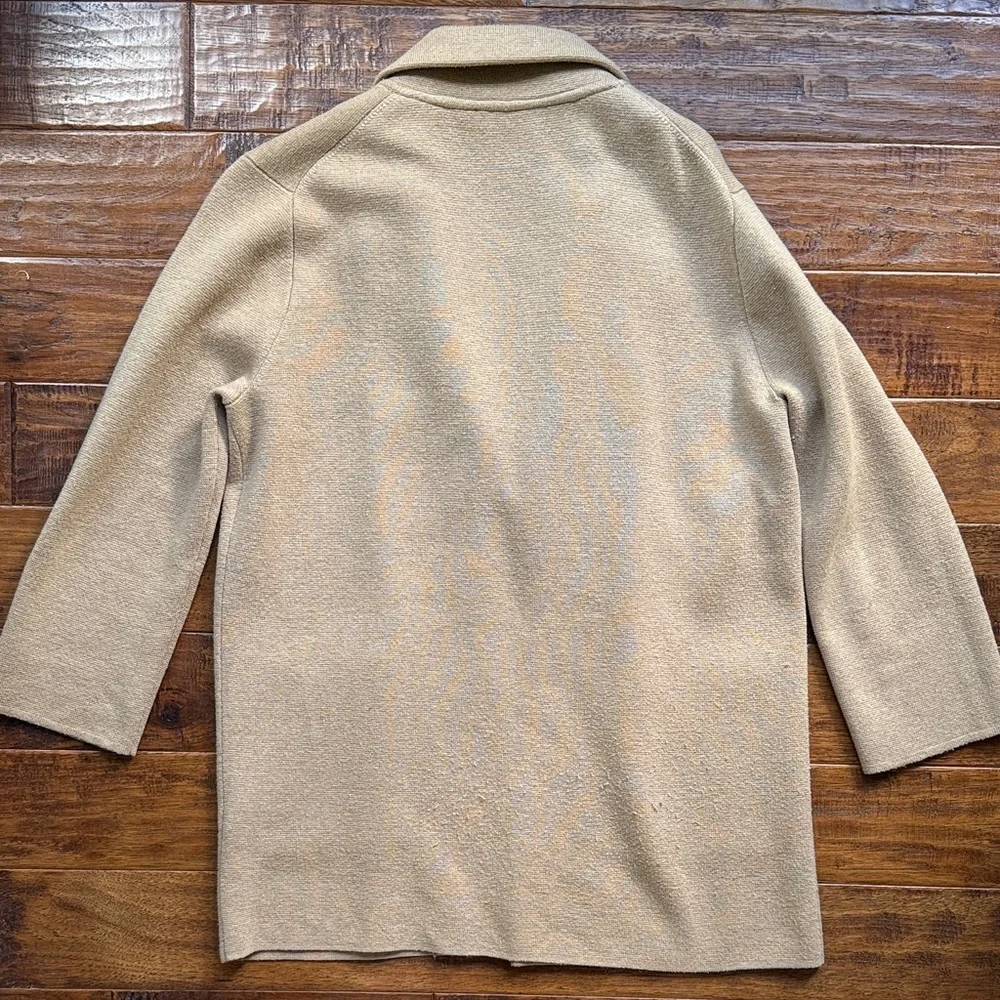 J.crew Tan Open Front Blazer Cardigan Sweater, size small